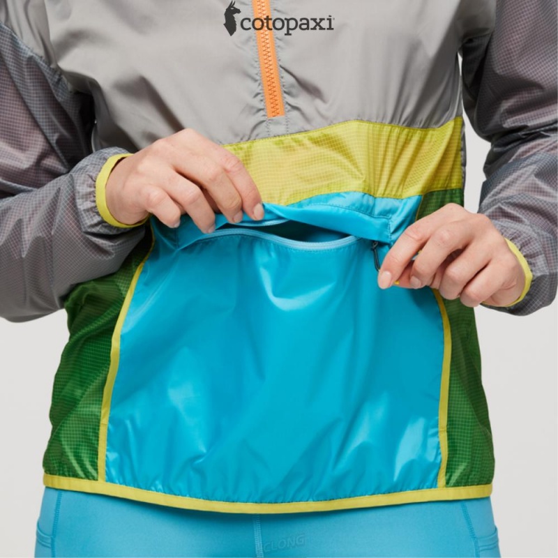 Cotopaxi Teca Half-Zip Windbreaker Stones Throw | WM59-D9-DA