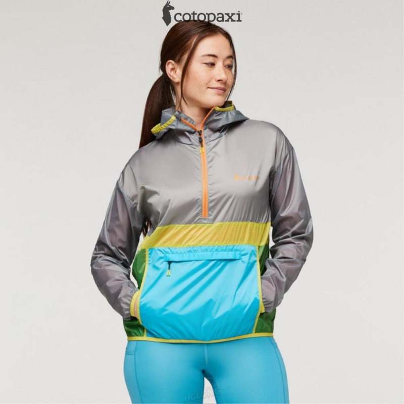 Cotopaxi Teca Half-Zip Windbreaker Stones Throw | WM59-D9-DA