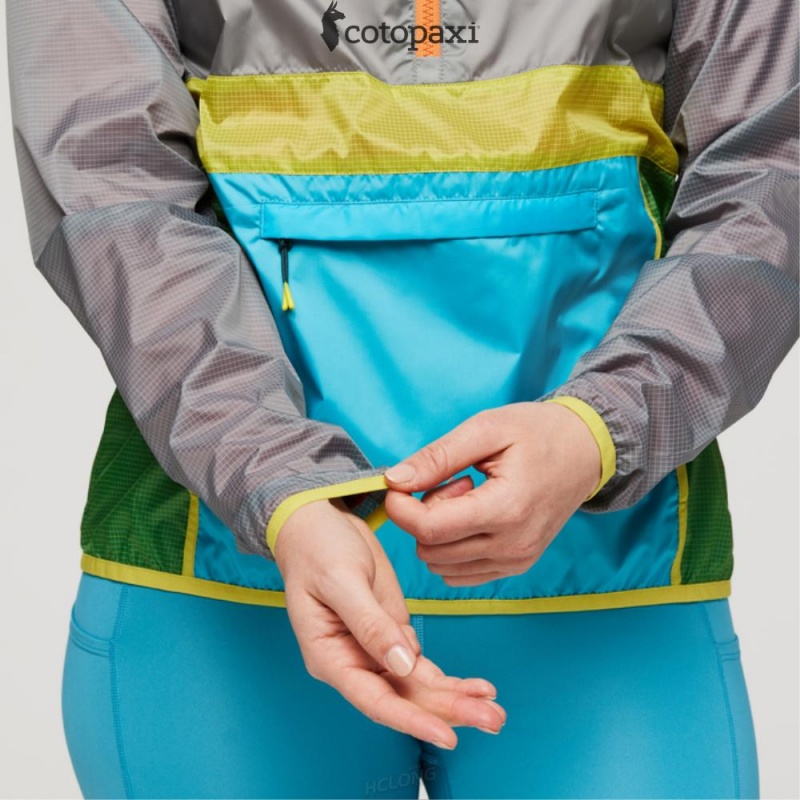 Cotopaxi Teca Half-Zip Windbreaker Stones Throw | ZB21-I3-VD