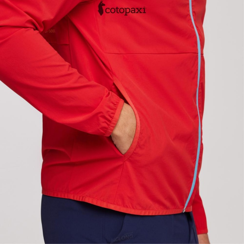 Cotopaxi Vuelta Performance Windbreaker Jacket Red | FU05-H7-ZF