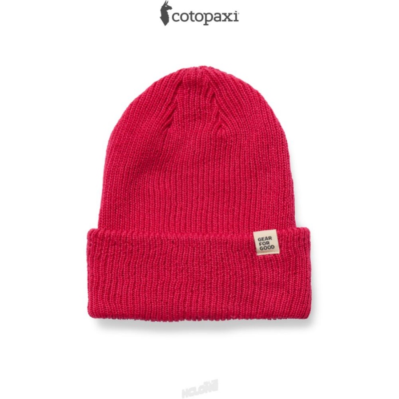 Cotopaxi Wharf Beanie Raspberry | US82-M5-PY