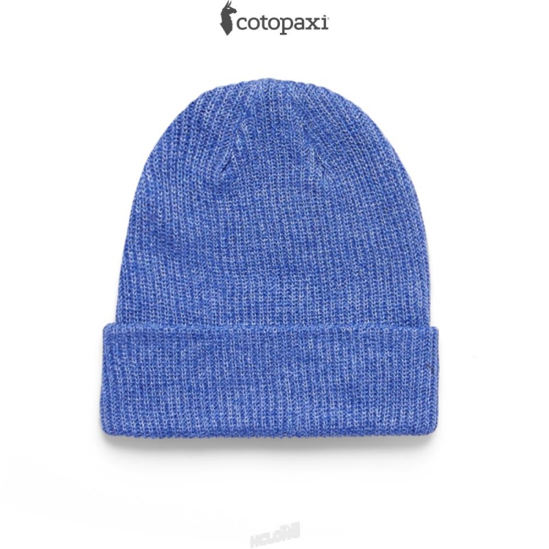 Cotopaxi Wharf Beanie - Cotopaxi Patch Heather Blue Violet | MX58-M6-GS